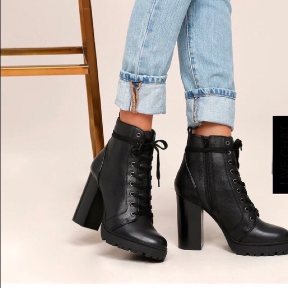 steve madden laurie combat boot